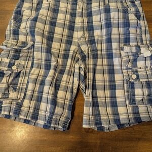 Lee Blue and White Cargo Shorts‎ for Casual Wear
